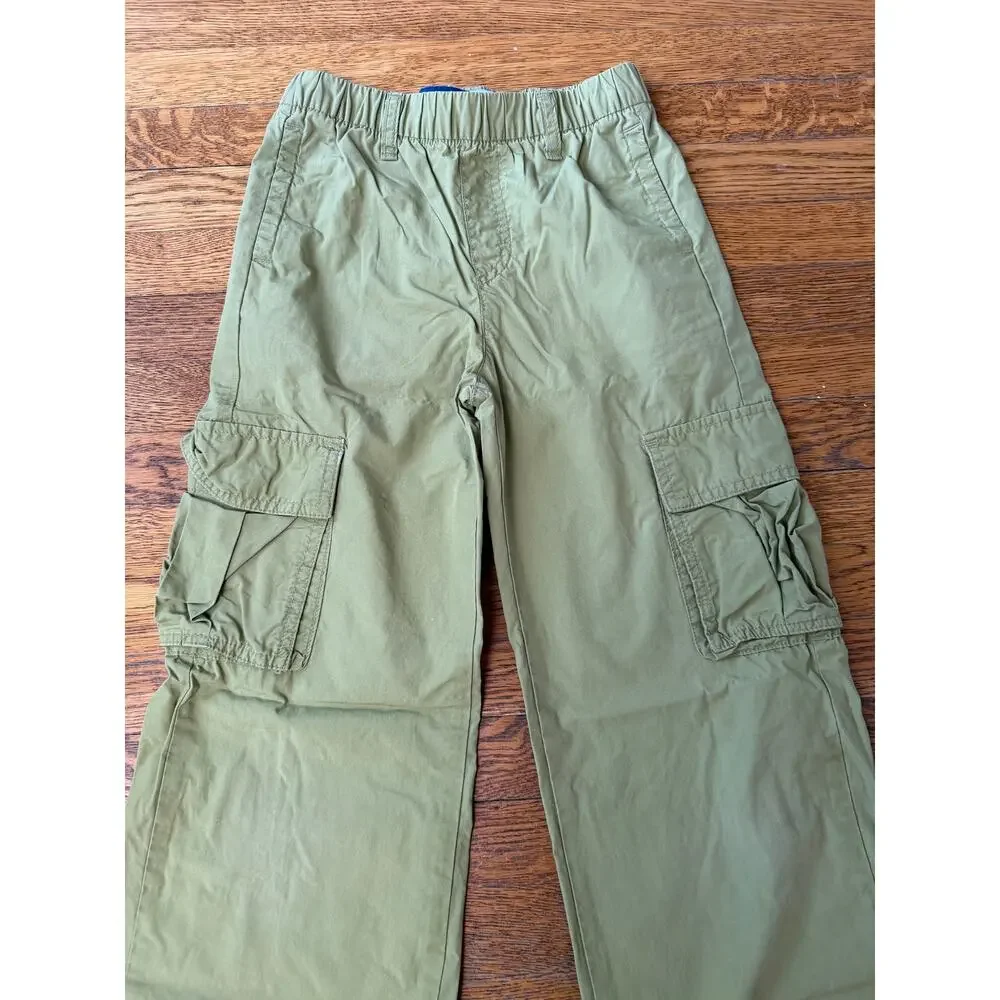 Old Navy Girls' Green Lightweight Cargo Pants Size 8